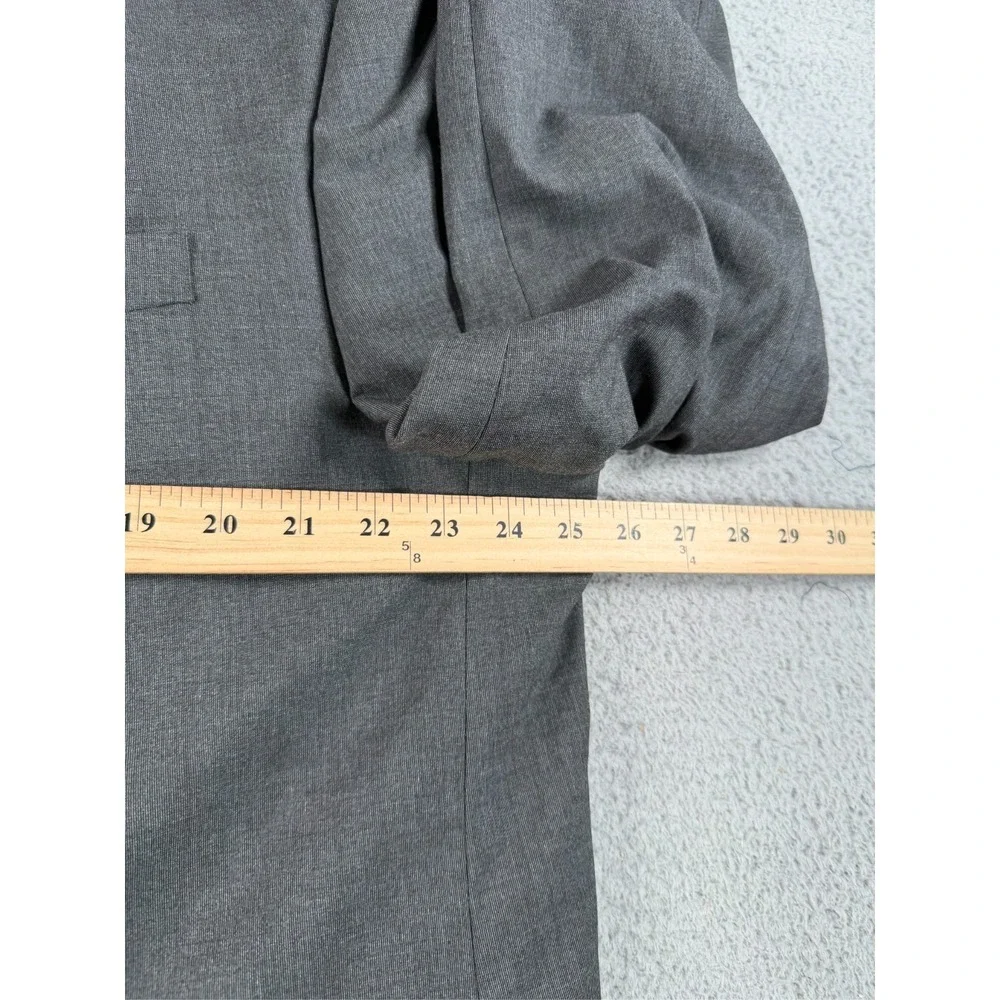 Saddlebred Blazer Mens 52L Gray Motion Stretch 2 Button Jacket Dual Vent NWT